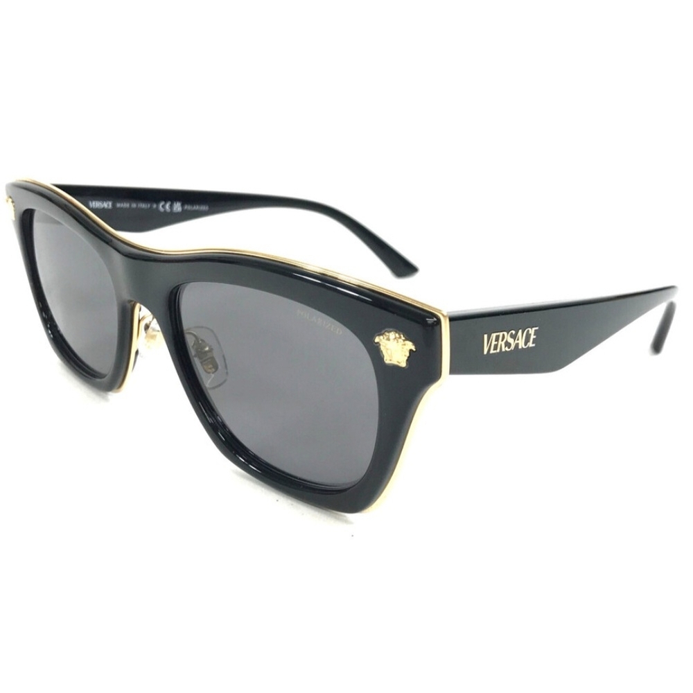 Versace Black and Gold Medusa Essence Sunglasses (Unisex) - Picture 2 of 13